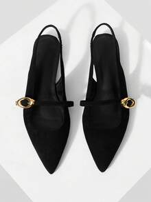 Mnmlis Women Flats - Black - View 2