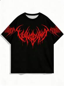 Sport MetroGents Men's Casual Versatile T-Shirt, Comfortable Sports Design With All-Over Printing - Black - View 2