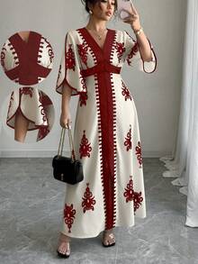 Rafferiza 女士长裙 - 酒紅色 - 查看 1