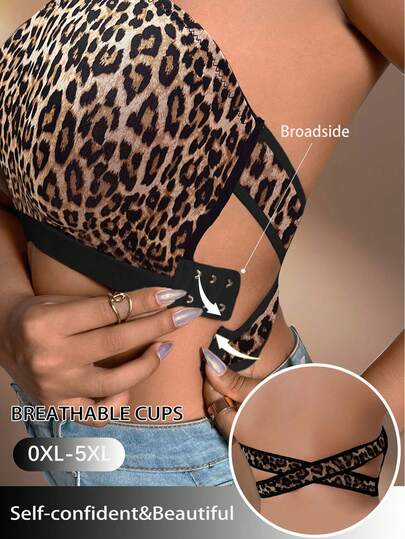 Plus Size Women Non-Wired Bandeau Bra