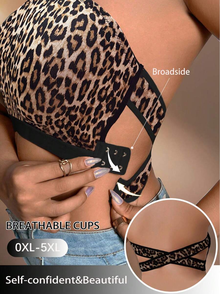 Bare Chapter Plus Size Women Non-Wired Bandeau Bra - Multicolor - View 1