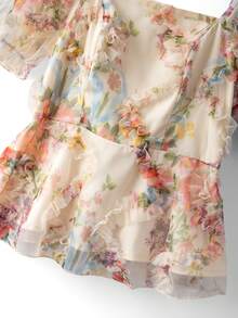 GlowEve CURVE Plus Size Elegant Blouse, Refined High-End Quality, Waist Cinching, Slimming, Romantic Texture, Versatile & Fashionable - Multicolor - View 6