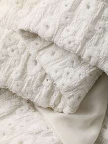 Livesso 女士休闲宽松蕾丝高领常规外套 - 杏色 - 查看 7