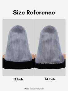 Ren Trong Suốt Màu Xám Tóc Giả Bob Tóc 13*4 Ren Mặt Trước Bộ Tóc Giả Màu Bạc Tóc Tóc Giả Trước Nhổ dành Cho Nữ - SGray - Xem 5