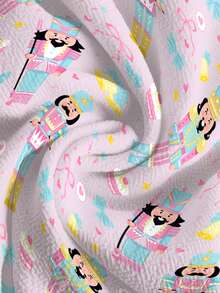 TaskEZ 粉色胡桃夹子士兵印花女式/护士服上衣 - 彩色 - 查看 5