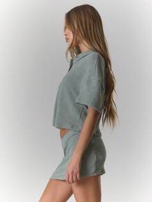 MUSERA 女士两件套服装 - 綠色 - 查看 3