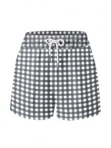 INAWLY 2件套 女士海星字母印花T恤和短裤套装 - 彩色 - 查看 4