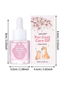 PETSIN 宠物毛发护理油，0.67 液体盎司，樱花香味 - 深层滋养，减少掉毛，易于梳理，持久留香，适用于犬猫 - 粉色 - 查看 6