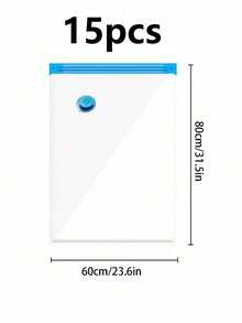 20/10/8/5/1件真空压缩袋，旅行收纳袋，衣物收纳袋，可重复使用真空袋，节省高达80%的空间，适用于夹克、衬衫、棉被、裤子、家居、宿舍、衣柜、卧室、浴室、旅行、返校季卧室、收纳袋、家居收纳、女式白色T恤、女式黑色裤子、女士冬装、连衣裙 - 彩色 - 查看 12