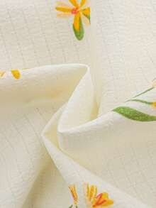 Emery Rose Kids Emery Rose Kids 两件套：无袖系带上衣和松紧腰短裤 - 黃色 - 查看 10