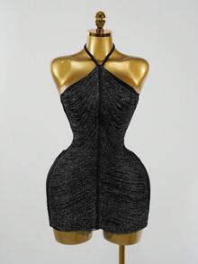 BamGleam Women Short Dresses - Black - View 5