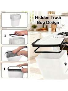 1. Tempat Sampah Persegi Panjang YOURSUN dengan Tutup, Terbuat dari Bahan PP Tebal dan Kokoh, Ringkas dan Portabel, Tidak Berbau dan Tahan Aus, Gaya Sederhana dan Serbaguna, Tersedia dalam 4 Warna Berbeda, Permukaan Halus dan Mudah Dibersihkan, Penyimpanan Sampah Praktis - MultiWarna - View 6