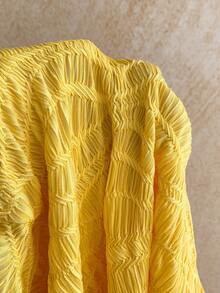 Soleia Đầm ngắn gợi cảm cổ chữ V, khoét sâu, dây buộc cổ, hở lưng, chất liệu vải dệt họa tiết, nhiều lớp, vạt không đều, thích hợp cho tiệc tùng, Giáng sinh, hẹn hò, hộp đêm, bãi biển, du thuyền, trà chiều, phong cách Bohemian, Boho, kỳ nghỉ, trang phục mùa thu dành cho nữ, phong cách vintage. - Màu vàng - Xem 6