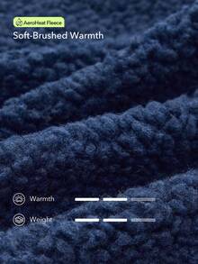 OutZeal 女士保暖抓绒立领套头衫，带前袋，适合冬季徒步露营 - 藍色 - 查看 5