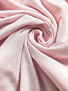 Lyxana T-shirt moulant à manches courtes, col asymétrique, une épaule, couleur unie, convient pour les sorties et les rendez-vous, printemps/été - Rose bonbon - Voir 4
