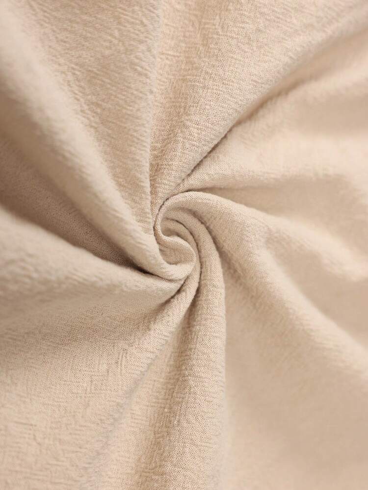 Plus Size Women's Summer Casual Vacation Country  Round Neck Sleeveless Solid Color Linen Long Dress With Button Slit , Summer Holiday,Spring Break Outfits ,Vacation Outfits Women ,Holiday Outfits For Women,Spring Dress Women,Going Out Outfits,2026 New Clothes,Simple And Fashionable For Everyday Wear,Casual Vacation Boho Dress,Dresses For Women,Flowy Dress,Holiday Outfits Boho Casual Long Dress