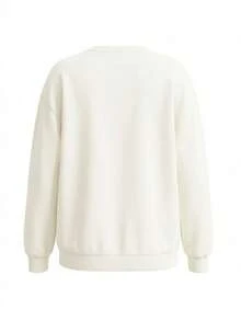 Puma Essentials No Logo Men´S Long-Sleeved Pullover White - Beige - View 2