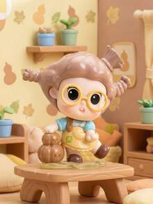 TOYCITY 1 Stück "Bubble Dream" Serie Überraschungsbox Figur, Chibi Charakter Figur mit 16 regulären Stilen & 4 versteckten Überraschungen, sammelbare Kunstspielzeug mit verspielten Akzenten, ideal für Schreibtischdekoration, Heimdekoration & Partyfavors, perfektes Festivalgeschenk für Freunde & Familie, tolles Valentinstags-Geschenk für Sammler & Enthusiasten, Frühling bis Sommer - Tide Play Blindbox - Übersicht 3