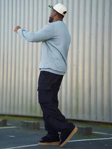 Heavens Edit Men's Casual Fashion Cargo Pants With Multiple Pockets, Workwear Trousers For Spring And Autumn - Black - View 5