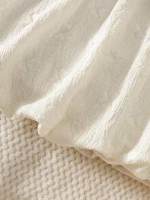 SHEIN Đầm cho bé gái sơ sinh | Cổ áo xếp ly + Vải mềm mại, đơn giản, thanh lịch, thân thiện với làn da, thích hợp làm quà tặng tháng đầu tiên cho bé gái sơ sinh / mặc hàng ngày, một món quà dịu dàng và đáng yêu cho bé sơ sinh. - Màu Khaki - Xem 10