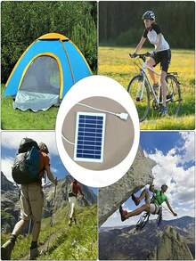 Solar Panel,Outdoor Hiking Camping Portable , Charging Panel ,Solar Panel Charger , Flexible Photovoltaic Panel - Black - View 10