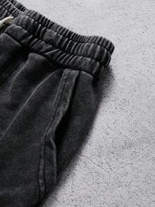 PAVTROSMen's Fun Pattern Crew Neck T-Shirt With Snowflake Wash, Large Pockets, Flame Print Suit,Valentine's Day,Spring To Summer,Gift For My Boyfriend,Mardi Gras,Vintage,Streetwear,Party,St Patrick's Day,Going Out - Black and White - View 6