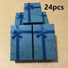 24件套蝴蝶结首饰礼盒，小型首饰礼盒，戒指、耳环、手链收纳盒，项链收纳盒，包装盒，节日礼物，周年纪念日，婚礼，生日，首饰展示和包装用品，串珠和首饰制作，生日礼物，节日礼物，朋友礼物，首饰展示，首饰携带，盒子，秋季装饰，圣诞礼物，万圣节礼物，项链盒，情侣礼物 - 多色4 - 查看 15