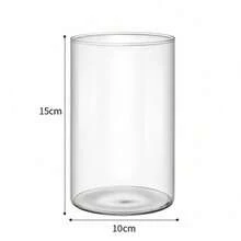 1个透明简约水培玻璃花瓶，适用于婚礼、客厅装饰、苔藓瓶礼品、生日、毕业典礼、家居装饰。 - 無色 - 查看 12