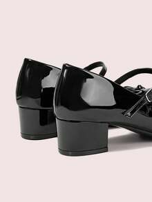 CUCCOO DOLLMOD Fashionable Bow Decor Women's High Heels, Lolita Style Princess Shoes, Cute Pink High Heels Valentine's Day - Black - View 9