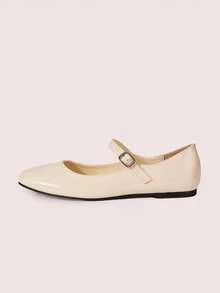 CUCCOO DOLLMOD 圆头舒适粉色蝴蝶结时尚优雅女士平底鞋 春季鞋 春假复活节 - 奶油白 - 查看 7