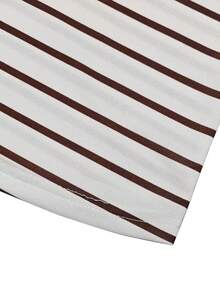 Resyla Women's Striped Print Polo Shirt, Short Sleeve T-Shirt - Multicolor - View 4