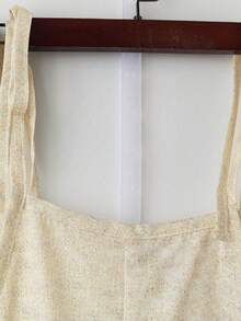 EMERY ROSE Bộ áo liền quần dáng rộng cho nữ với họa tiết mèo dễ thương và in 3D, kiểu dáng thời trang và thoải mái. - Màu vàng - Xem 4