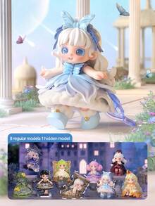 POKOJA LAND 盲盒（非毛绒填充），卡通睡堡收藏盒 - 8 款常规款 + 1 款隐藏款（隐藏款概率 0.7%），ABS 材质手办（可摆放在桌面上），专为收藏家准备的独特礼物，便携式装饰品，也是送给朋友、家人和玩具爱好者的贴心礼物，适合作为礼物送给朋友。 - 潮玩盲盒 - 查看 2