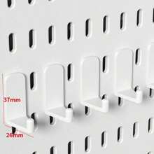 Punch-Free Pegboard, Wall Storage Rack, Easy Installation Household Hole Board Wall Shelf, Wall Hanging Storage Rack, Study E-Sports Room Storage Display Rack, Kitchen Storage Accessories - Multicolor - View 14