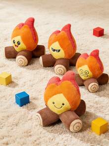 这款造型可爱的小火焰表情毛绒玩具，采用貂毛材质，超柔软短毛绒，纯手工钩织而成，填充纤维，是送给父母的完美礼物。 - 彩色 - 查看 5