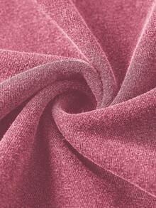 Coolane Spring Clothes Women Daily Wear Essentials Knit Stretchy Comfy Asymmetrical Rose Red Neck Long Sleeve Tops And Wide Leg Sweatpants Tracksuit Two Pieces Outfits - Hot Pink - View 6