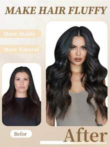 20pcs Straight Tape In 100% Human Hair Extension For Salon Silky Seamless Invisible Natural Black For Thin Hair Woman Top Quality Dark Brown Color Tape In Hair Tape Ins Hair Extensions Longlasting Hair Flower Hair Clip - SNatural - View 6