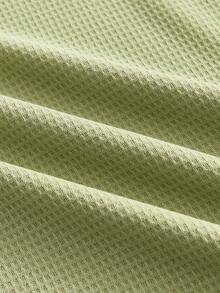 SWAVVY 男士宽松四分之一拉链口袋拼接落肩 Polo 衫 男士 Polo 衫 男士 T 领 T 恤 男士高尔夫球衫 男士短袖拉链 Polo 衫 - 綠色 - 查看 6