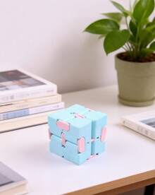 MINKOJA 1-Pack Infinity Cube Fidget Toy - Creative Stress Relief Flip Cube In Pocket-Sized Macaron Colors - Multicolor - View 11