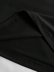 Glimmora 男士休闲虎纹花卉印花宽松圆领T恤，夏季 - 黑色 - 查看 4