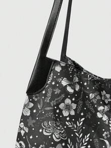 ROMWE Grunge Punk Bolsos de mano para mujer - Negro - Ver 3