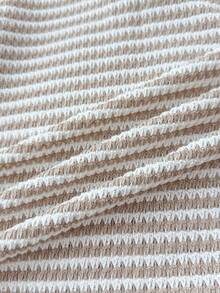 Áo thun ngắn tay cổ chữ V cho bé gái tuổi teen, áo polo lửng ôm dáng mùa hè, kiểu dáng thoải mái và vừa vặn. - Nhiều màu - Xem 5