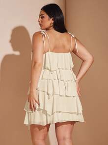 SHEIN BAE Plus Size Dresses - Apricot - View 3
