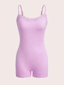 SHEIN EZwear Bộ đồ liền thân ôm sát, dễ phối đồ, nhiều món - Nhiều màu - Xem 5