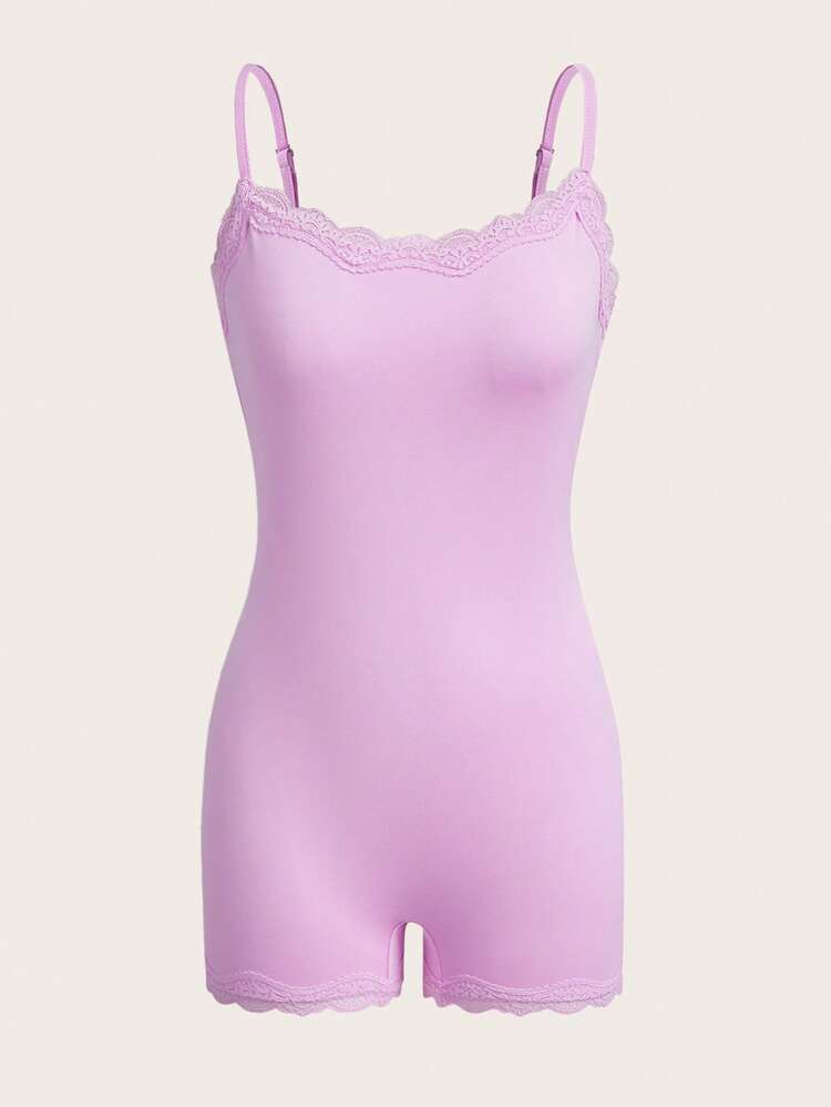 SHEIN EZwear Bộ đồ liền thân ôm sát, dễ phối đồ, nhiều món - Nhiều màu - Xem 5