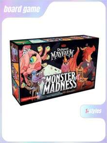 Dungeon Mayhem 龙与地下城卡牌游戏，适合 2-4 名玩家，棋盘游戏，朋友和家人的聚会游戏，游戏礼物圣诞节棋盘游戏礼物 - 彩色 - 查看 1