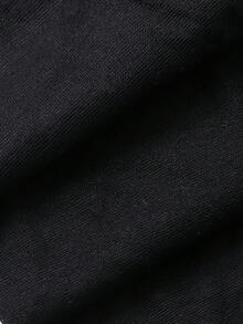 DAZY Fashionable Casual Heart Mesh Women's Leggings - Black - View 12