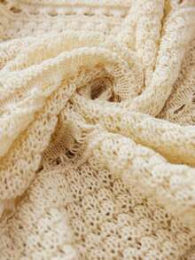 Travachic Women's Vacation Fashion Hollow-Out Camisole And Tassel Hem Skirt 2 Pieces Set - Apricot - View 8