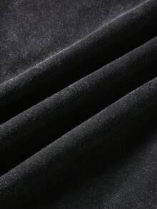 ROMWE MEN Street Life Quần short nam thường ngày in hình ngôi sao - màu đen - Xem 3