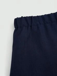 Sweetra Stylish Niche Slimming Black Mini Skirt, Sexy Versatile A-Line Hem Skirt, New American Retro Sexy Style Asymmetrical Design Mini Skirt, High Waist Slimming Skirt, Summer New Design - Black - View 4